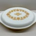Vintage PYREX Butterfly Gold Divided Casserole Dish W/Cover 1 1/2 Quart Qt