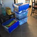 12-Gallon Plastic Stackable Storage Box: Tote Container with Lid