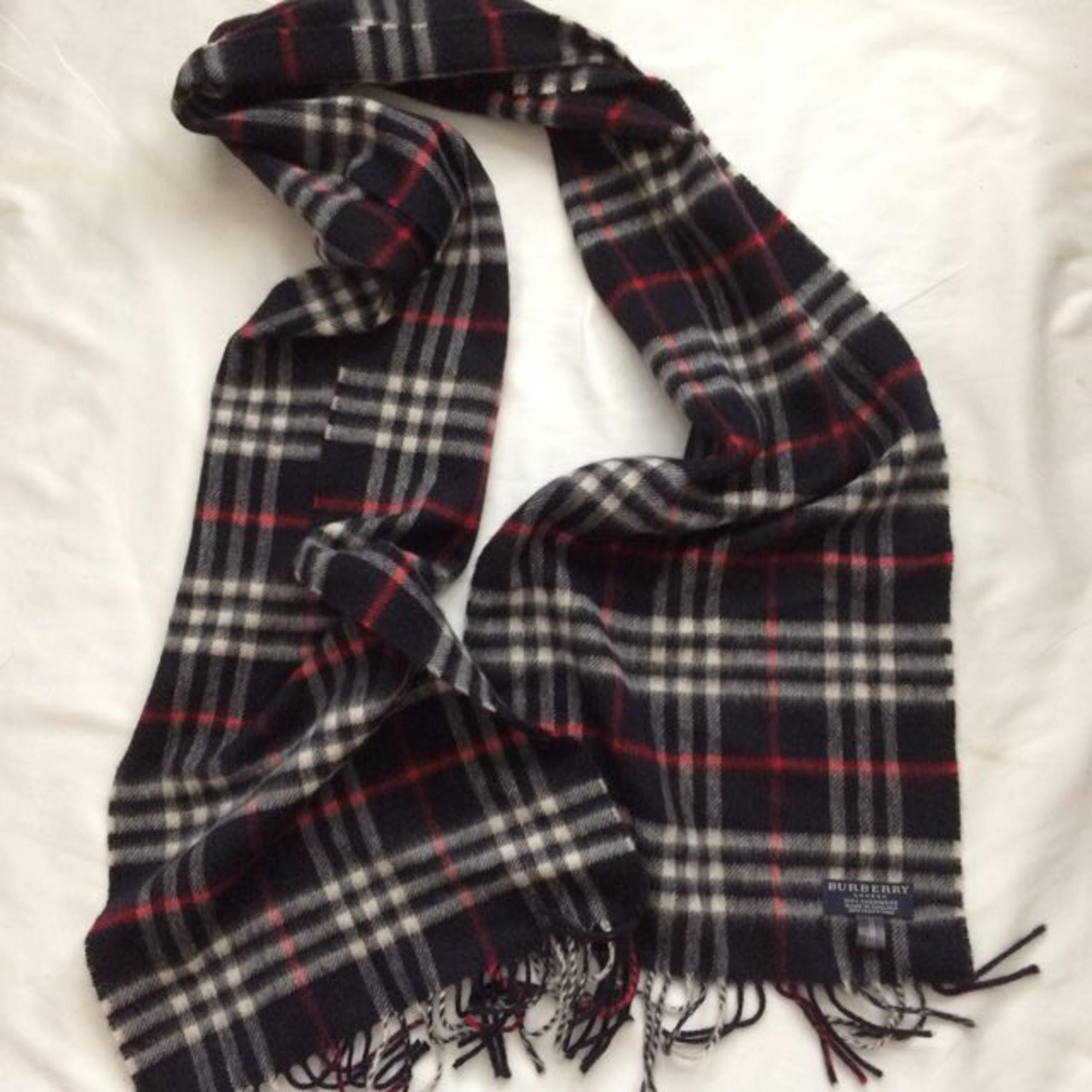 Auth Burberry Cashmere Scarf