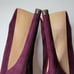 ZARA Plum Peep tie platform Stiletto pumps Size 37