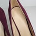 ZARA Plum Peep tie platform Stiletto pumps Size 37