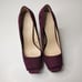 ZARA Plum Peep tie platform Stiletto pumps Size 37