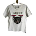 Authentic Gucci LOGO T-SHIRT WITH MYSTIC CAT IN WHITE size XS