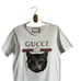 Authentic Gucci LOGO T-SHIRT WITH MYSTIC CAT IN WHITE size XS