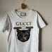 Authentic Gucci LOGO T-SHIRT WITH MYSTIC CAT IN WHITE size XS