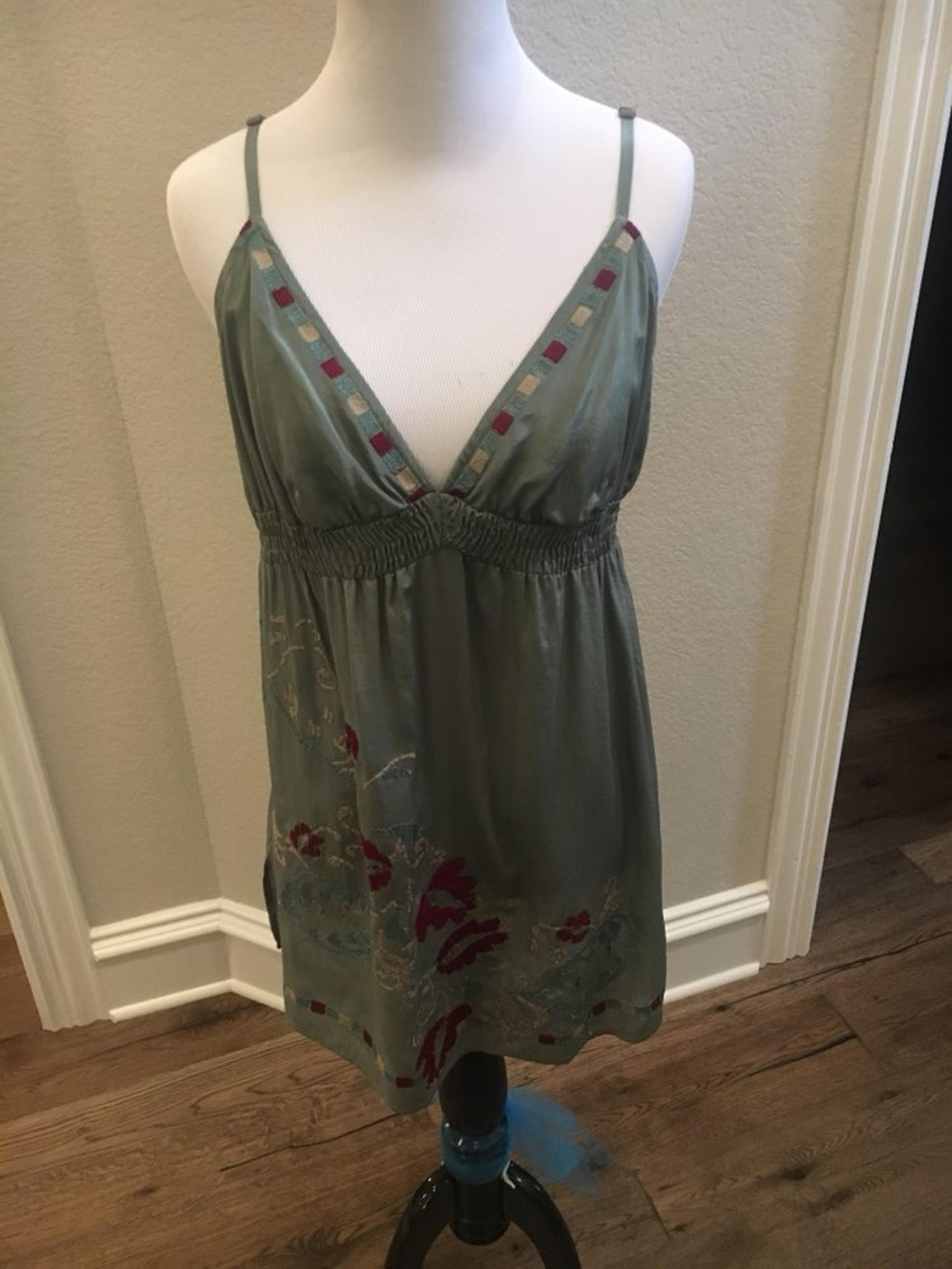Lux Silk Cami With Embroidery