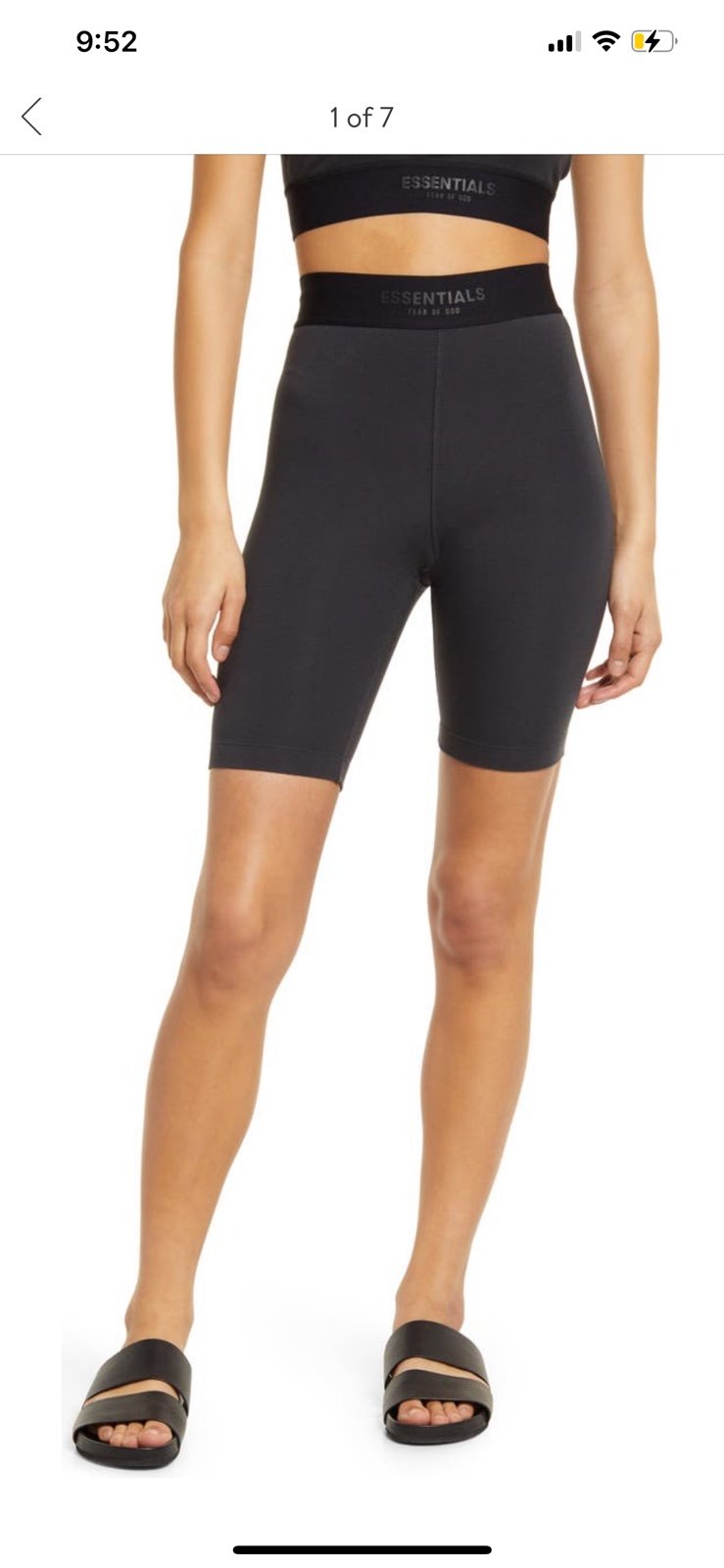 NWT FOG BIKER SHORTS