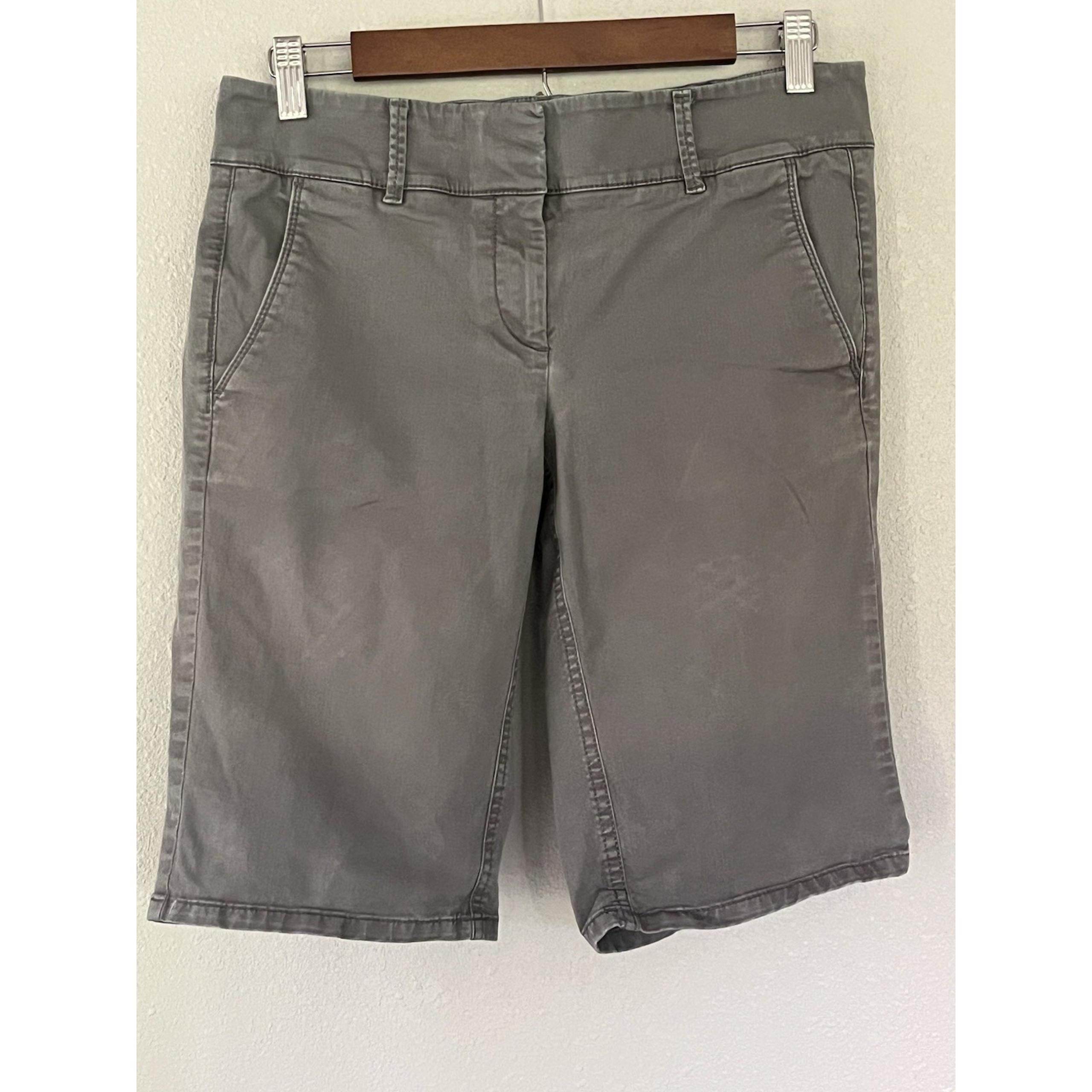 Ann Taylor LOFT Cotton Bermuda Roll Shorts Women's Size 4