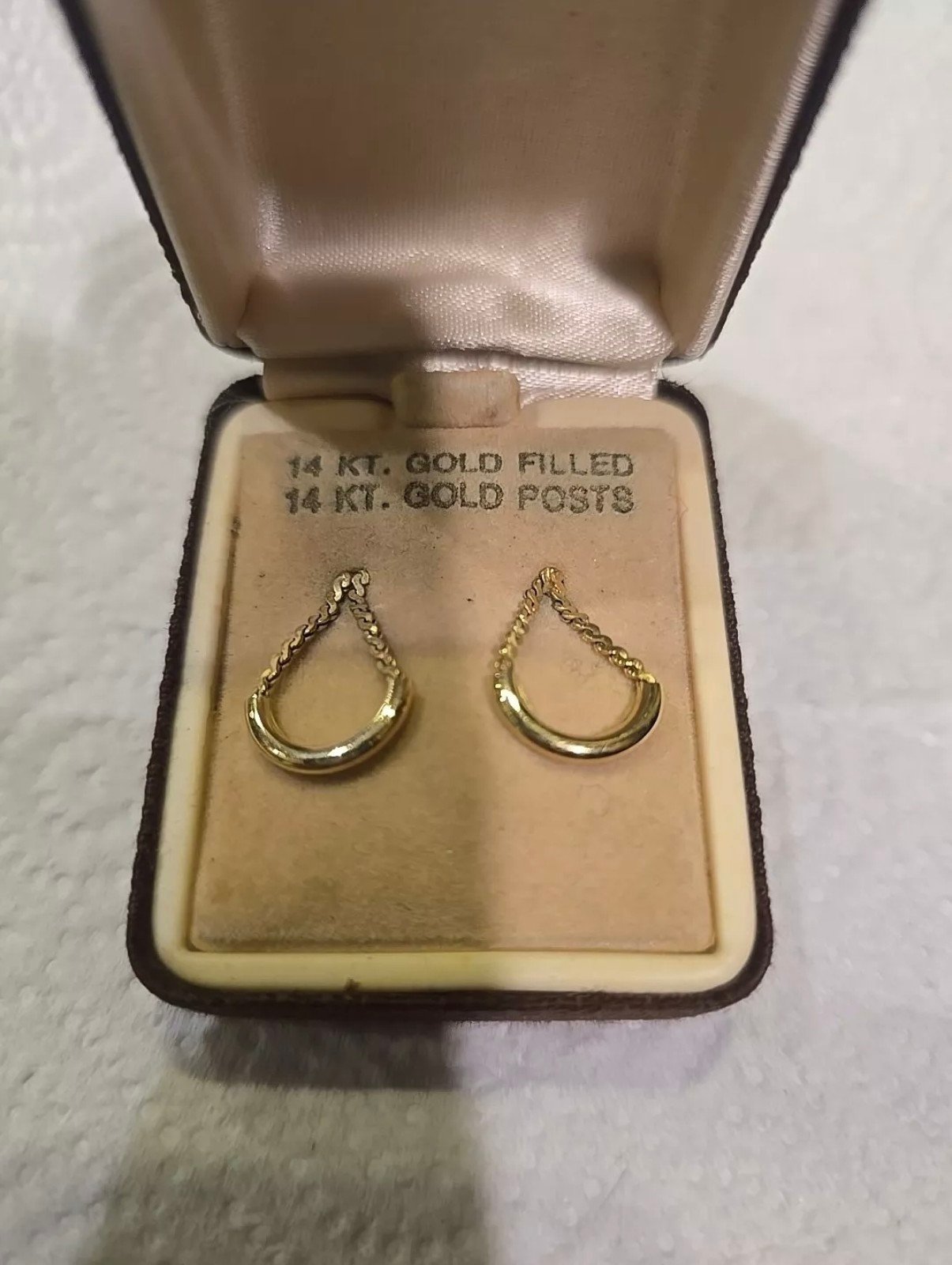 earringsvintage 14kt gold earrings