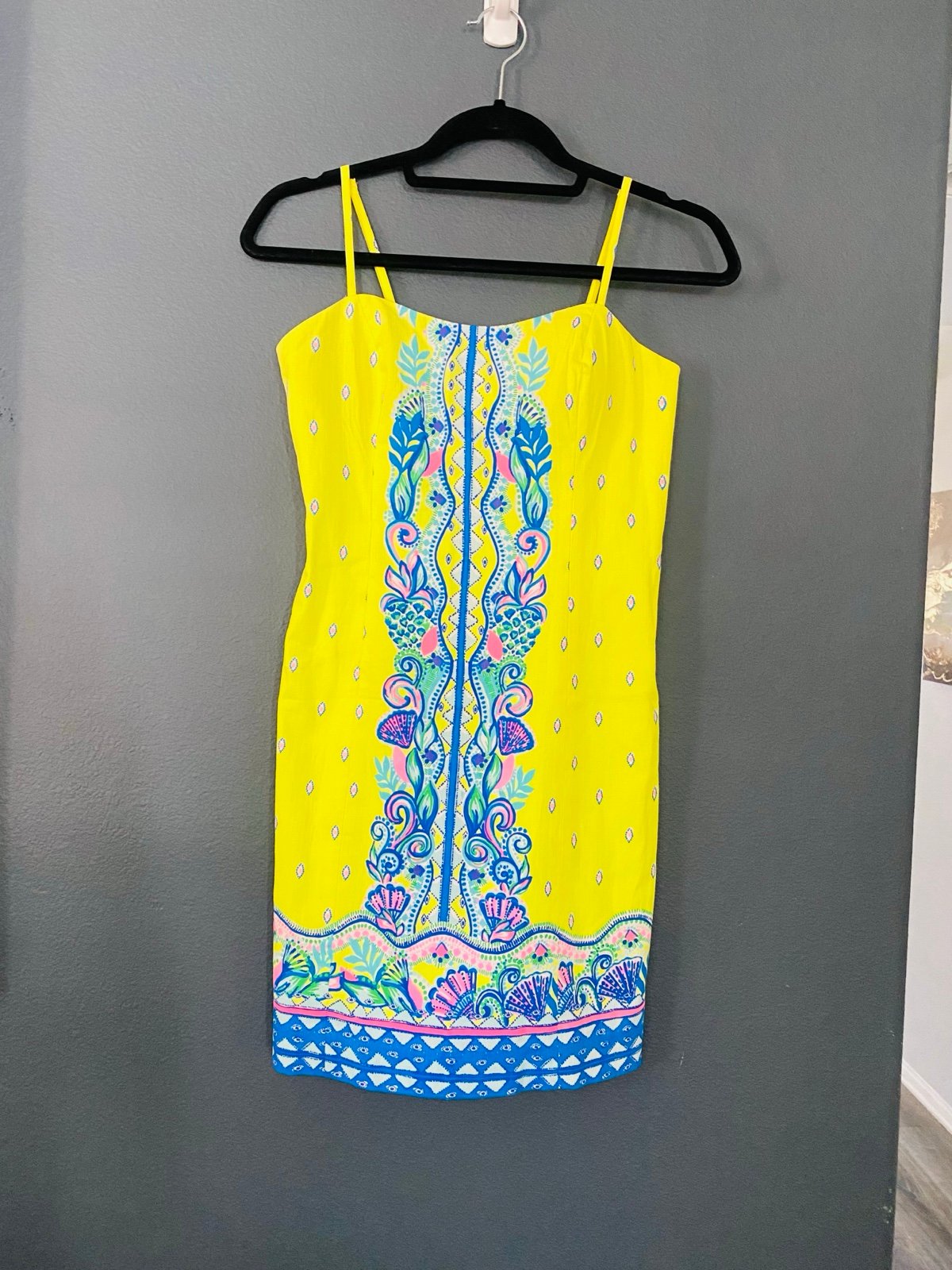Lilly Pulitzer shelli stretch dress pineapple riviera size 2