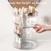 New 360 Rotating Makeup Organizer, Spinning Cosmetics Organizers with Slot Top