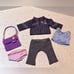 American Girl Doll 18” Back 2 School Outfit with Book Bag and Denim Jacket