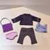 American Girl Doll 18” Back 2 School Outfit with Book Bag and Denim Jacket