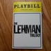 The Lehman Trilogy Broadway Playbill! 2022 Tony Winner for Best Play!