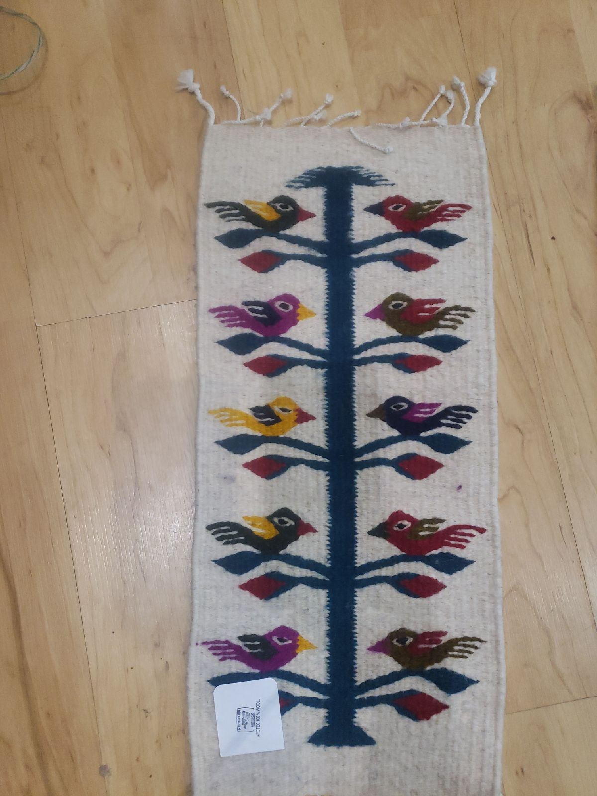 Wool tree of life weaving