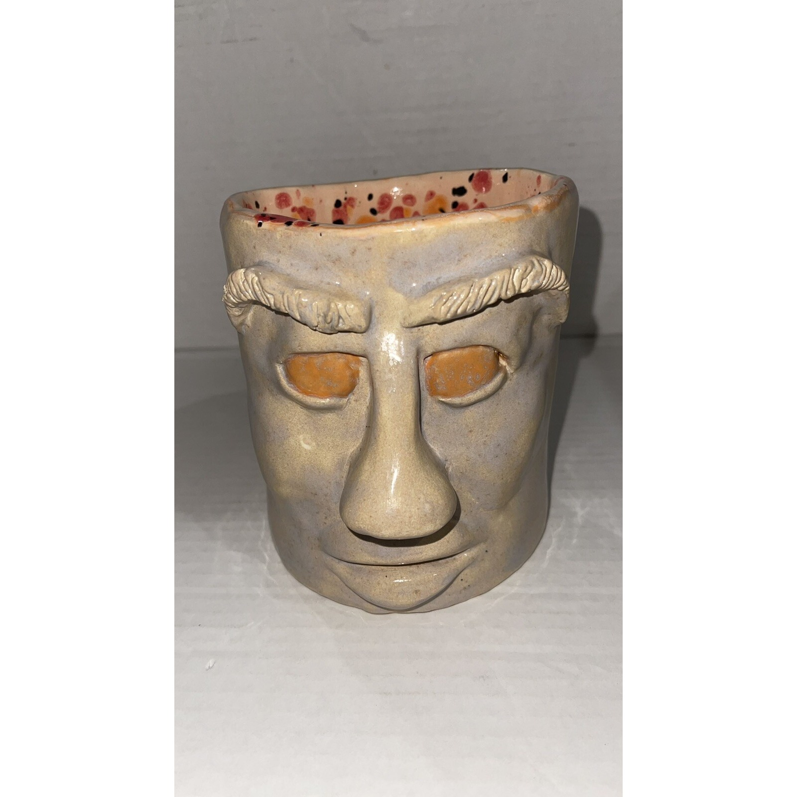 D Sturdivant Ceramic Face Vase