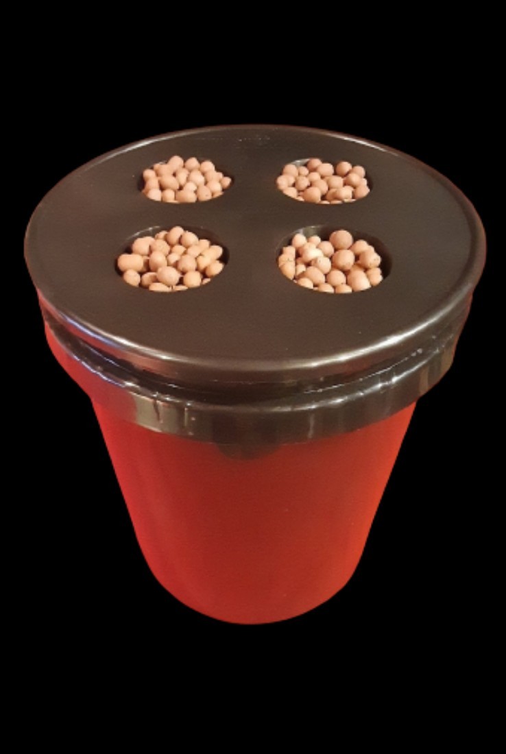 4 plant 5-Gallon Complete Aeroponic Grow System with 4-3 netpot lid