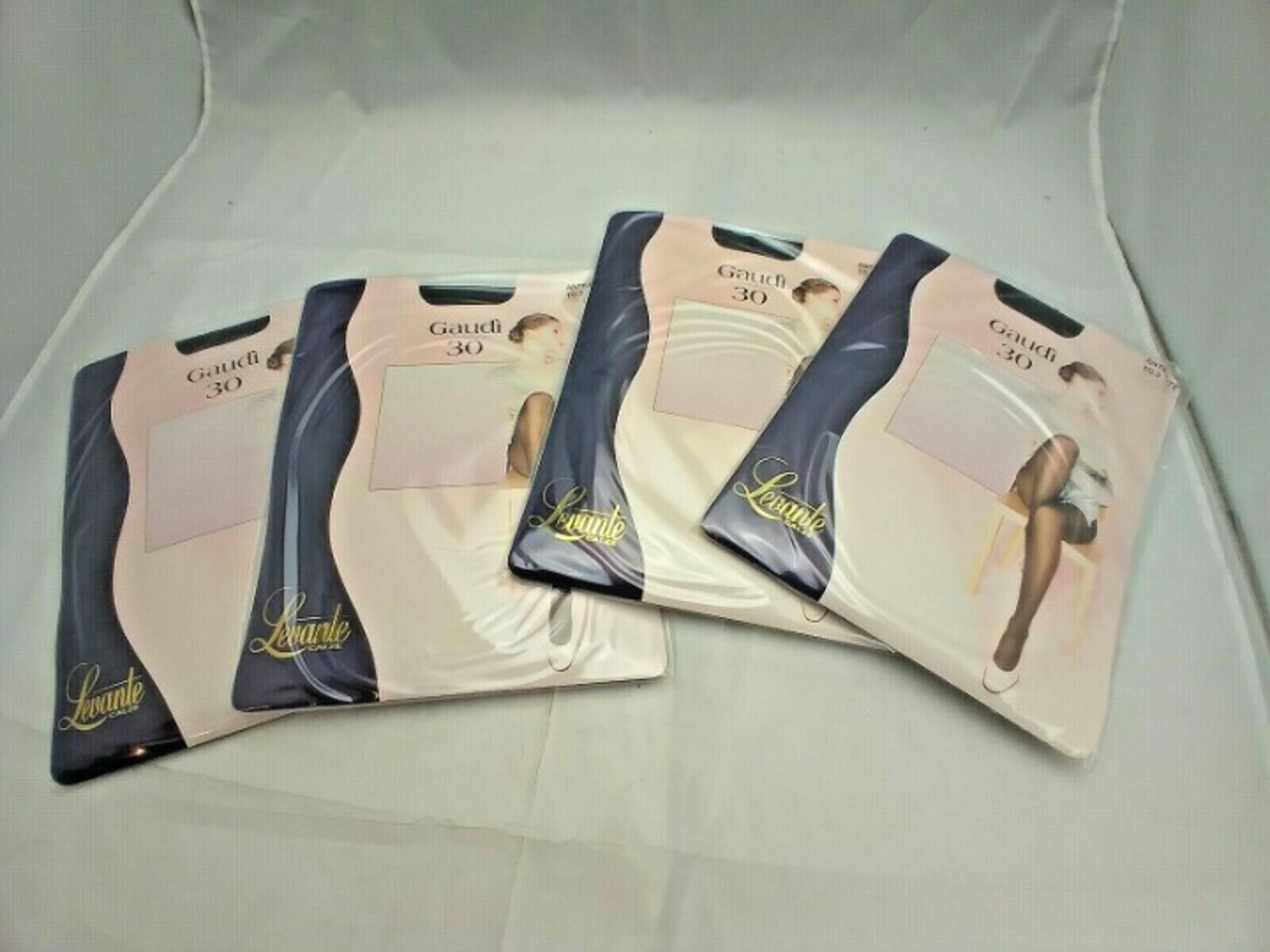 3 x new LEVANTE Gaudi Control Top 30 Antracite Pantyhose SZ 3 Italy