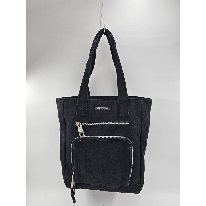 Marc Jacobs Black Canvas Tote Bag