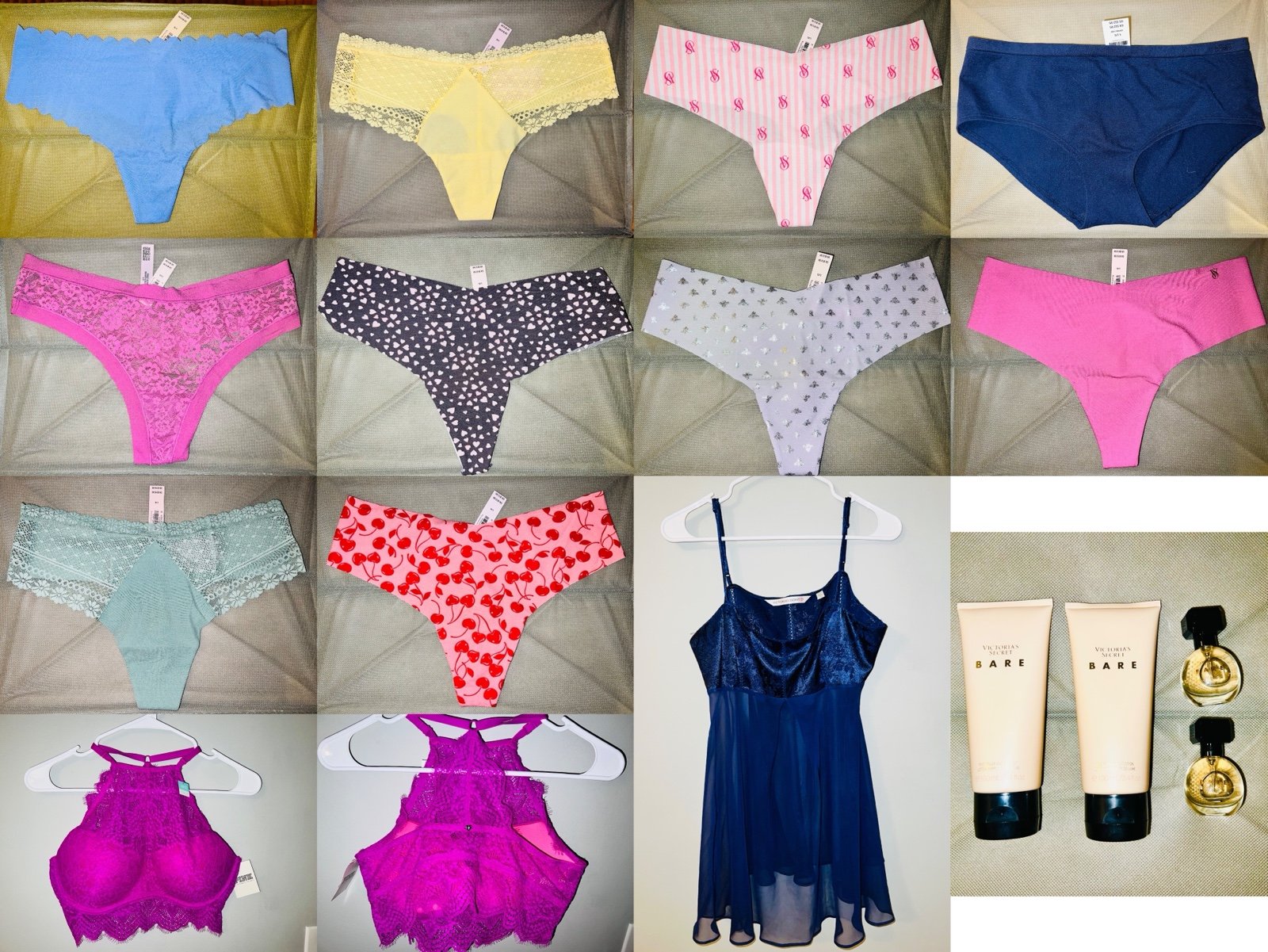 Victoria’s Secret Pink HUGE Bundle- underwear, perfume, lotion, & more