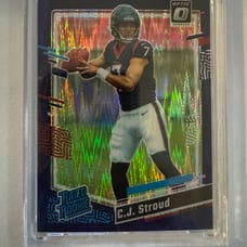 2023 CJ Stroud Donruss Optic #244 Purple Shock Rated Rookie Card RC