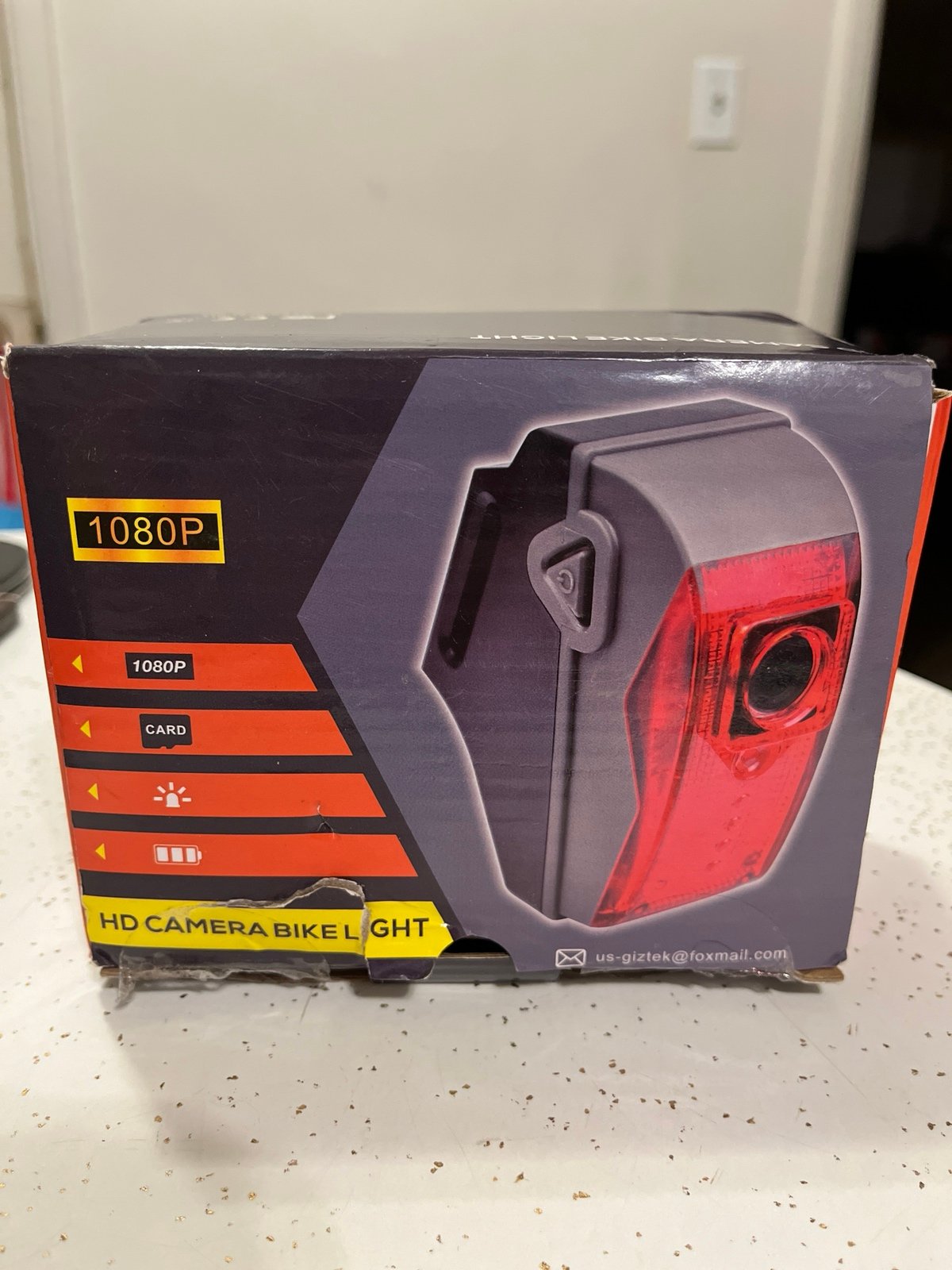 New Giztek HD Camera Bike Light