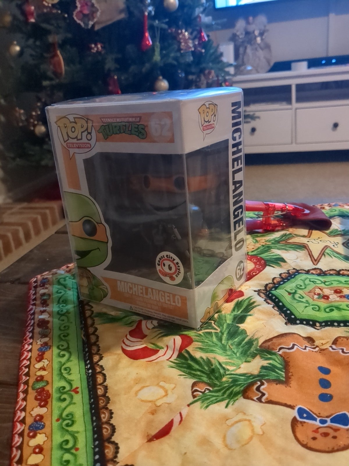 Rare Funko grayscale michelangelo Funko pop coast city exclusive 1/2000 TMNT