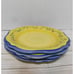 Set 4 Secrets of Pistoulet Jana Koplen Pfaltzgraff Salad Plates 9.25 in Yellow
