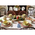 Set 4 Secrets of Pistoulet Jana Koplen Pfaltzgraff Salad Plates 9.25 in Yellow