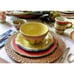Set 4 Secrets of Pistoulet Jana Koplen Pfaltzgraff Salad Plates 9.25 in Yellow