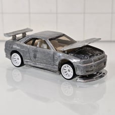 HOT WHEELS UNSPUN RAW RLC NISSAN SKYLINE GT-R R34