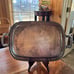 Vintage Oneida Silverplate Rope Twist Tray with Scroll Handles