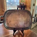 Vintage Oneida Silverplate Rope Twist Tray with Scroll Handles