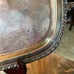 Vintage Oneida Silverplate Rope Twist Tray with Scroll Handles