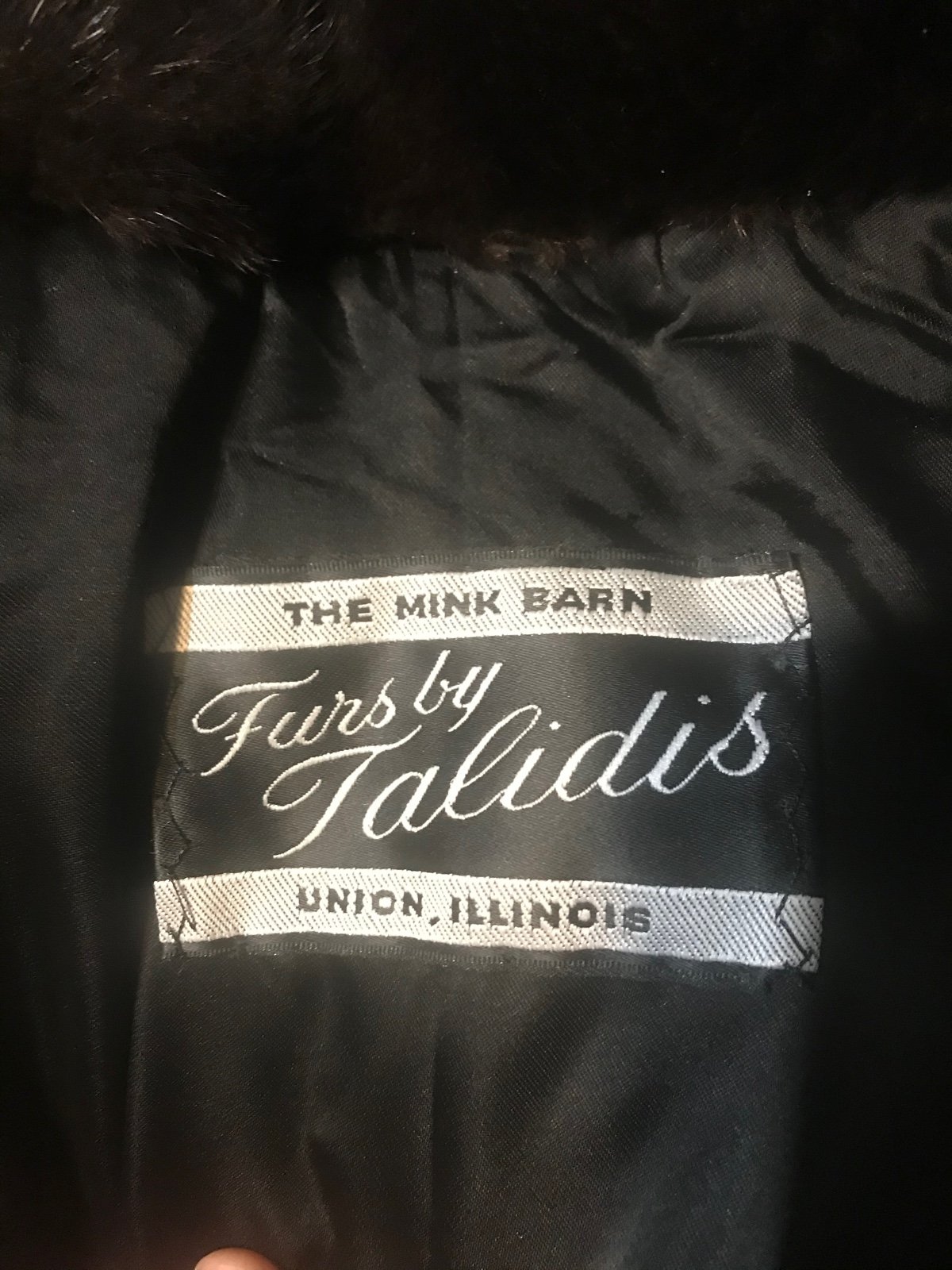 A medium mink leather jacket