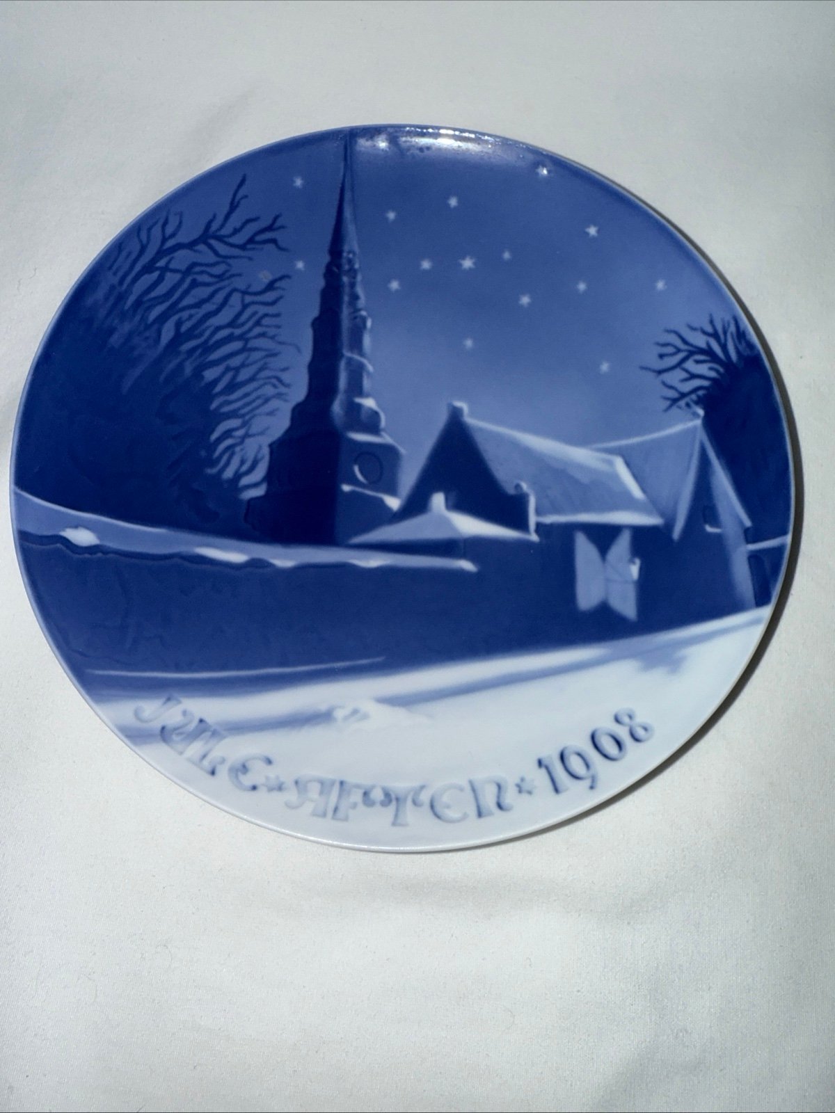 B & G BIng & Grondahl Annual Christmas Plate 1908 St Petri Church