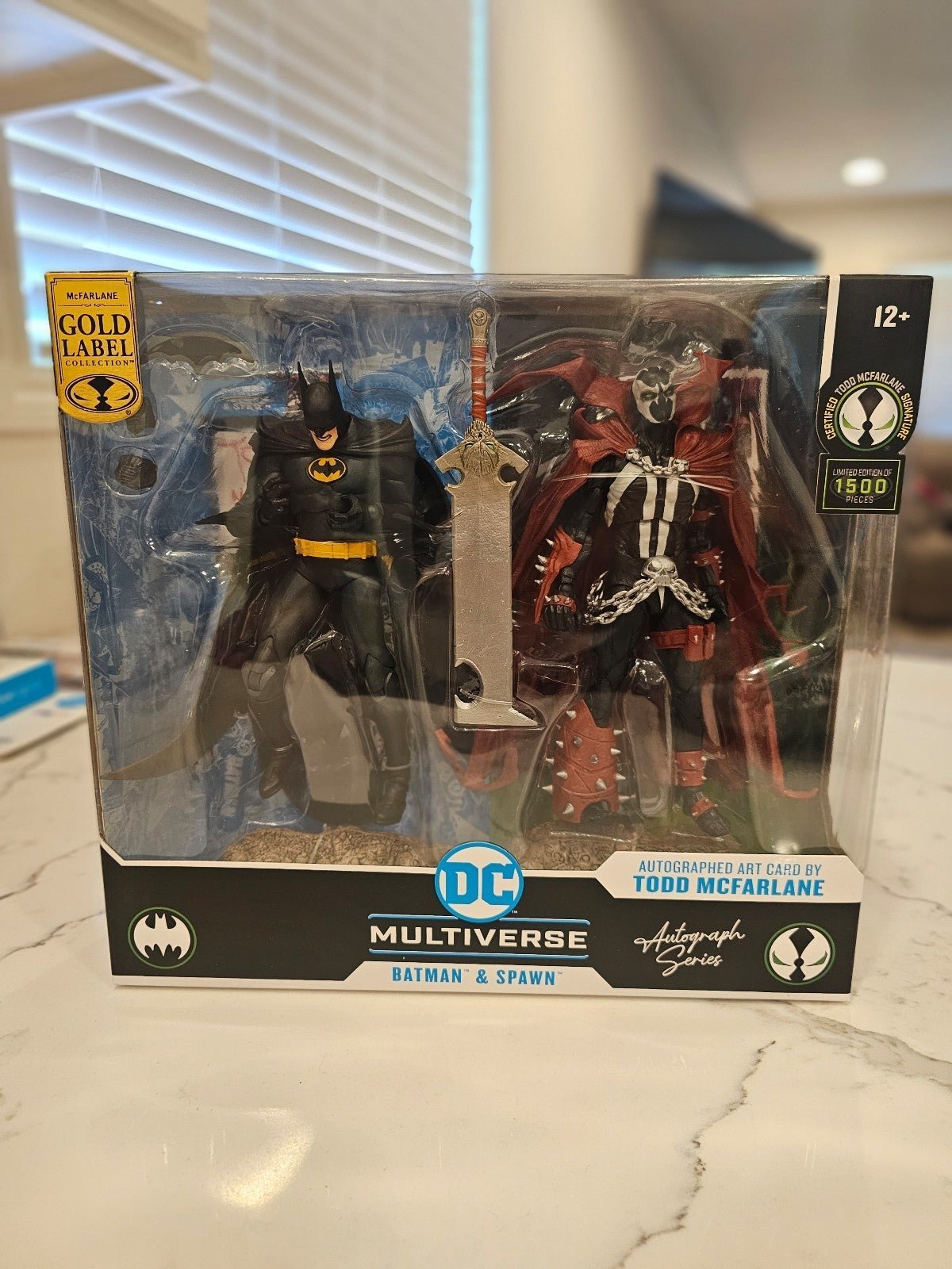 Autographed Spawn and Batman McFarlane figure