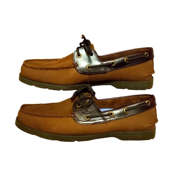 Sperry Leeward 2 eyes Boat Men Shoes Sz 9.5