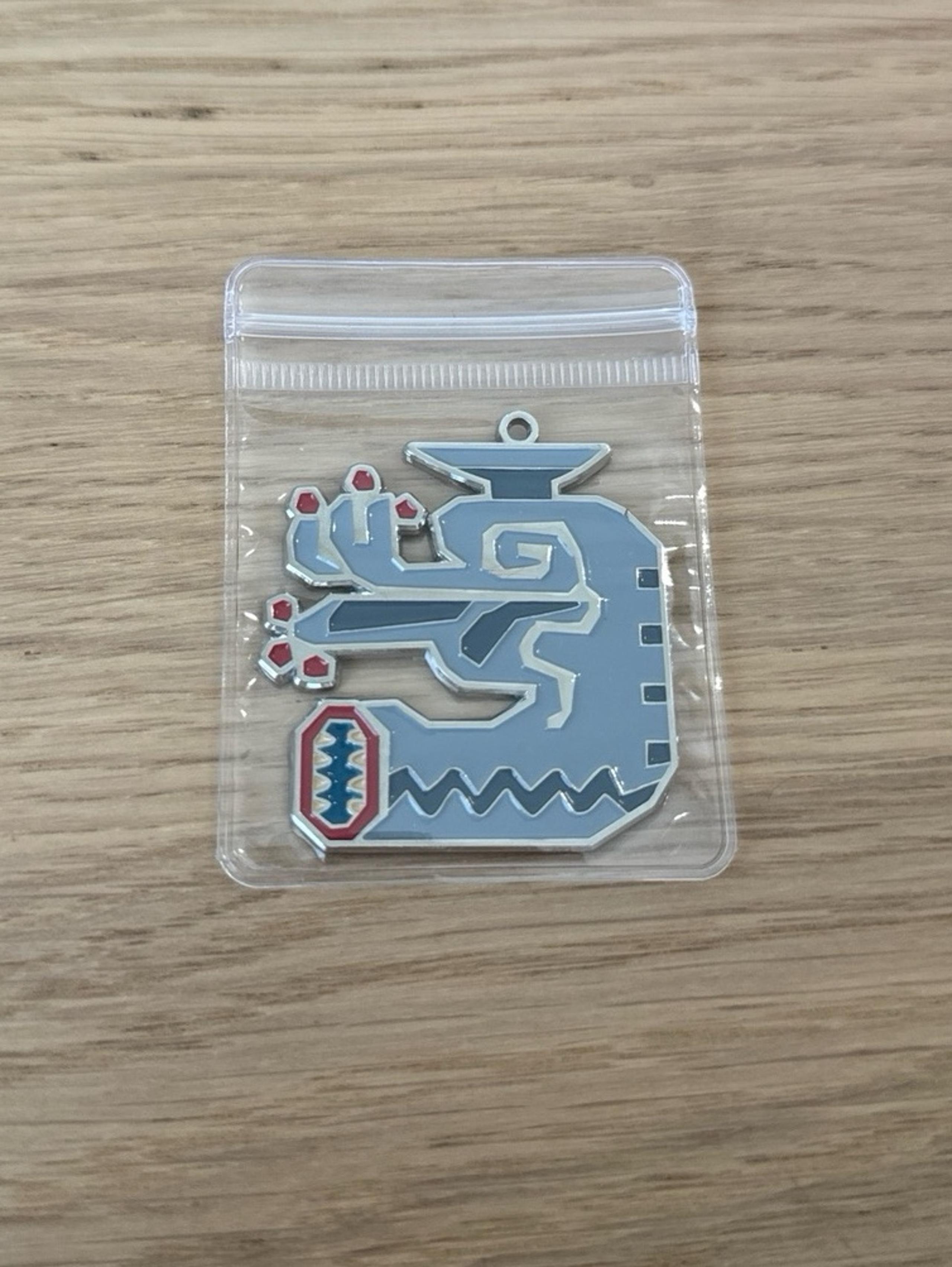 Monster Hunter Icon Stained Glass Keychain Khezu