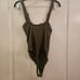 FREE PEOPLE INTIMACY women's green thong bodysuit size S Small