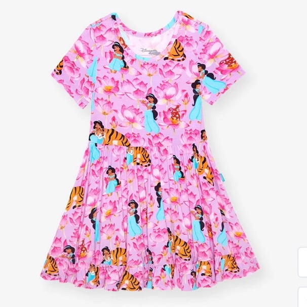Posh Peanut Disney Princess Jasmine Ruffled Twirl, size 7/8