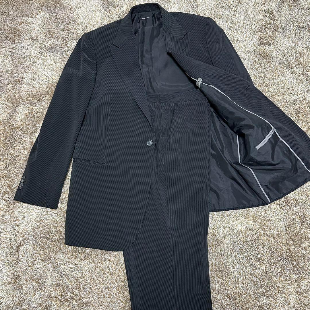 Giorgio Armani Suit Set, Striped, Black, Sizes XL and 3XL