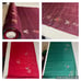 SILK 3Colors Red-Green FABRIC 12 Yards x 22 Inches Wide or 432 Inches x 22 Wide