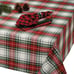 Plaid Collection Holiday Dining Table & Kitchen Décor 60x120, Red Green & White