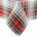 Plaid Collection Holiday Dining Table & Kitchen Décor 60x120, Red Green & White
