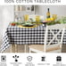 Plaid Collection Holiday Dining Table & Kitchen Décor 60x120, Red Green & White