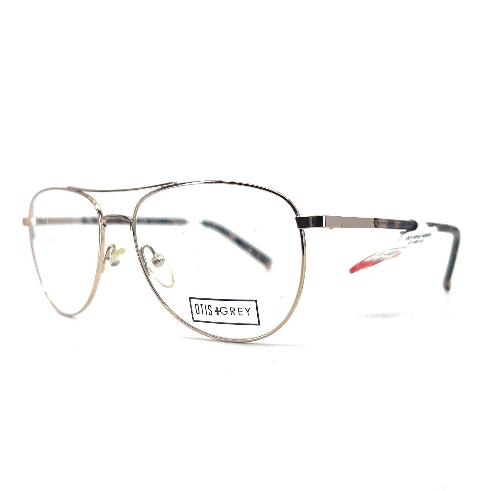 OTIS + GREY OG20200 RO/G Rose Gold Aviator Women Eyeglasses Frames 54-15-140
