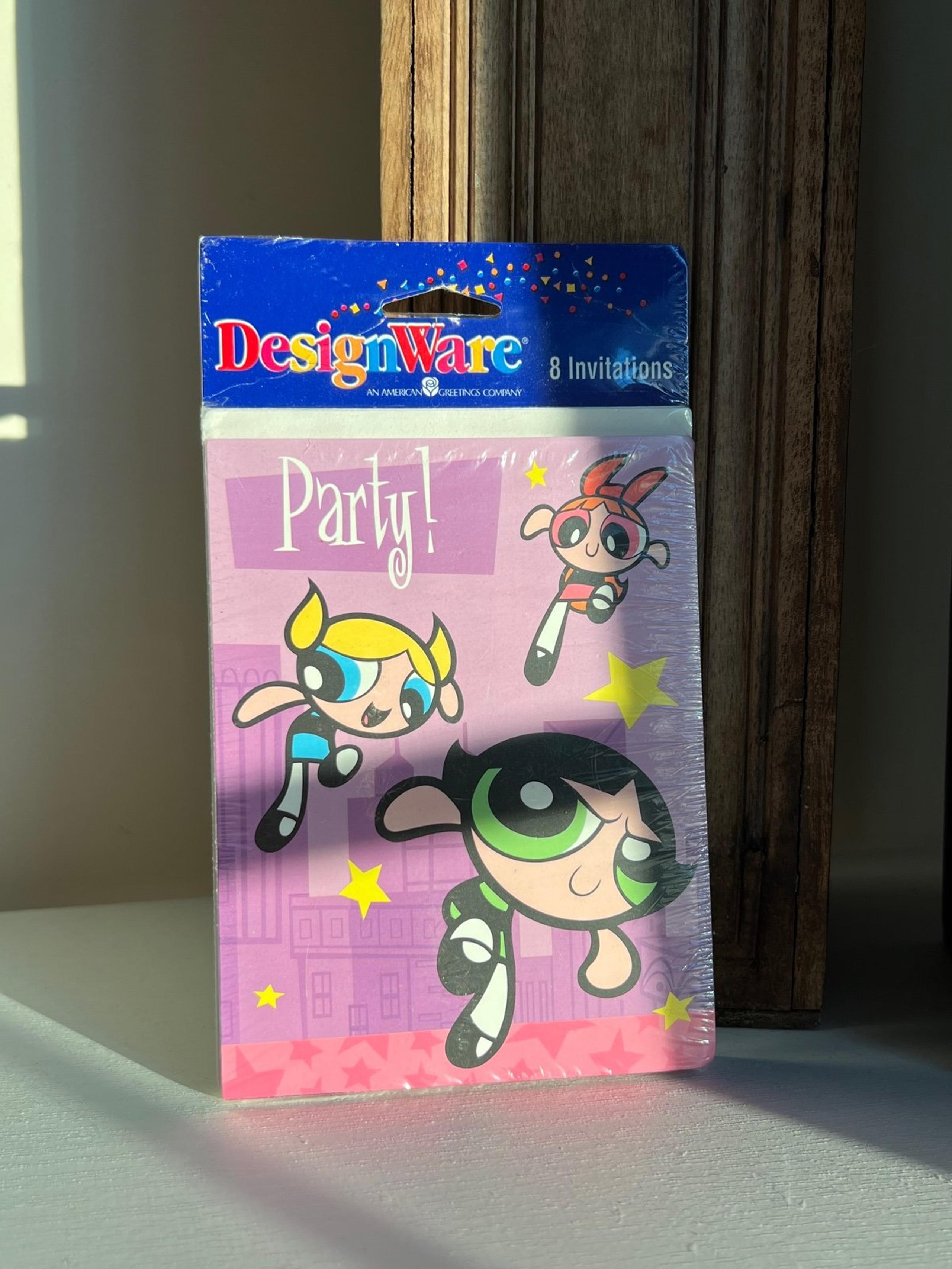 Retro Y2K Power Puff Girls Invitation Pack