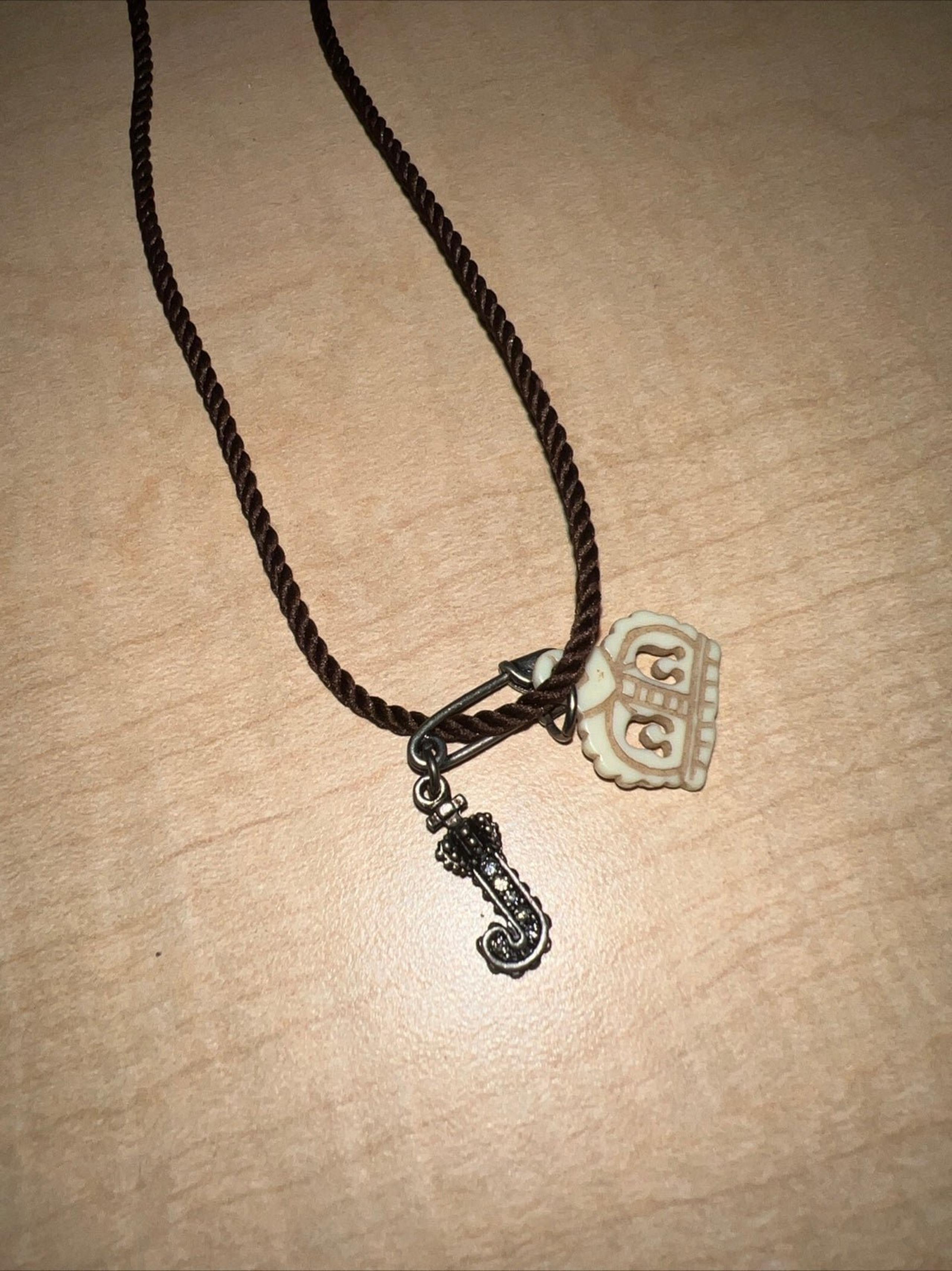 (2014) NEW Limited Edition Juicy Couture Small Necklace Cookie Crown J Charm