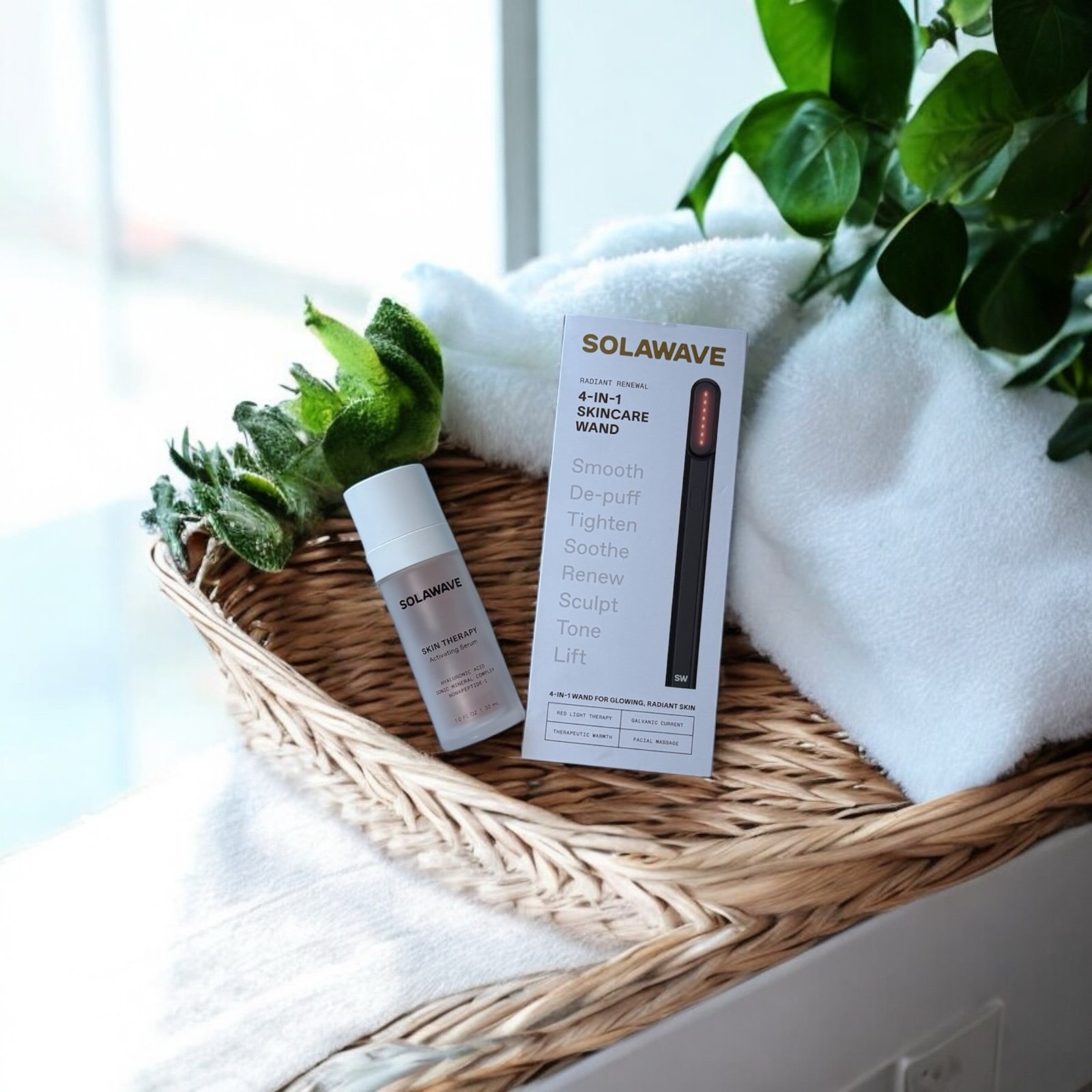 Solawave 4-in-1 Facial Wand + Activating Serum (Used Once)